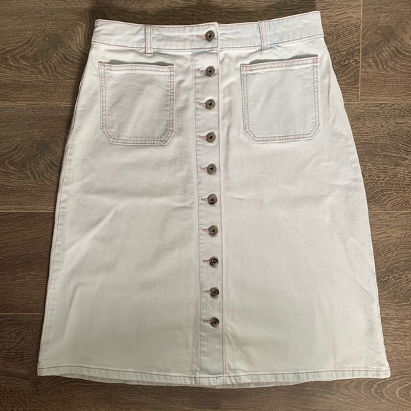 Kate spade new york Denim Button Midi Skirt - Picture 7 of 9